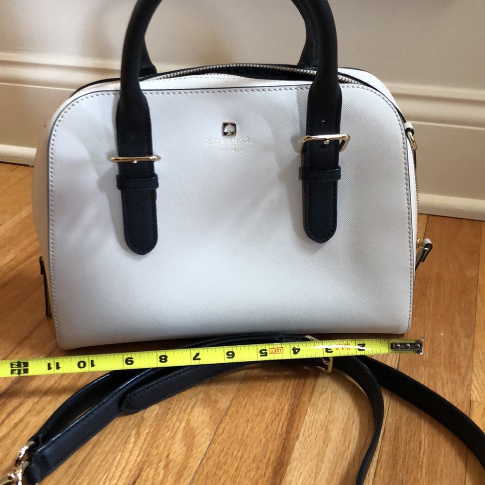 Kate Spade ♠️ Satchel bone and black - Picture 7 of 11
